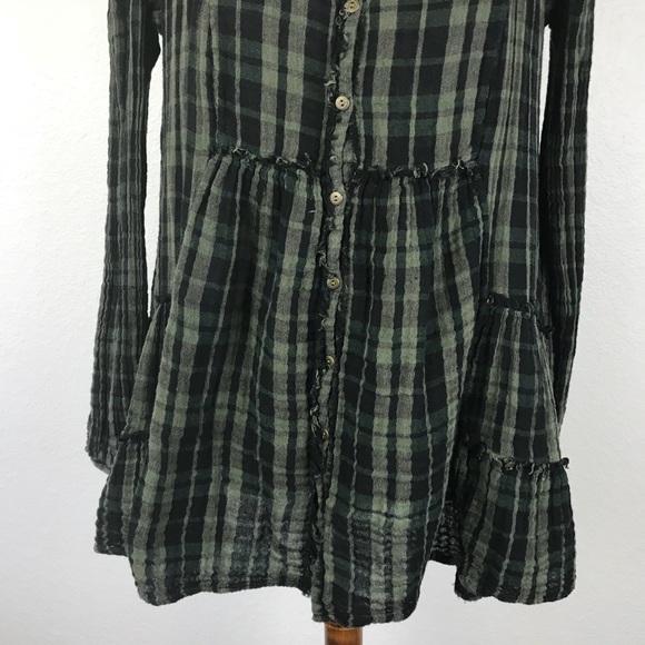 Free People Whistle While You Work Tunic Top T53 - Picture 4 of 8